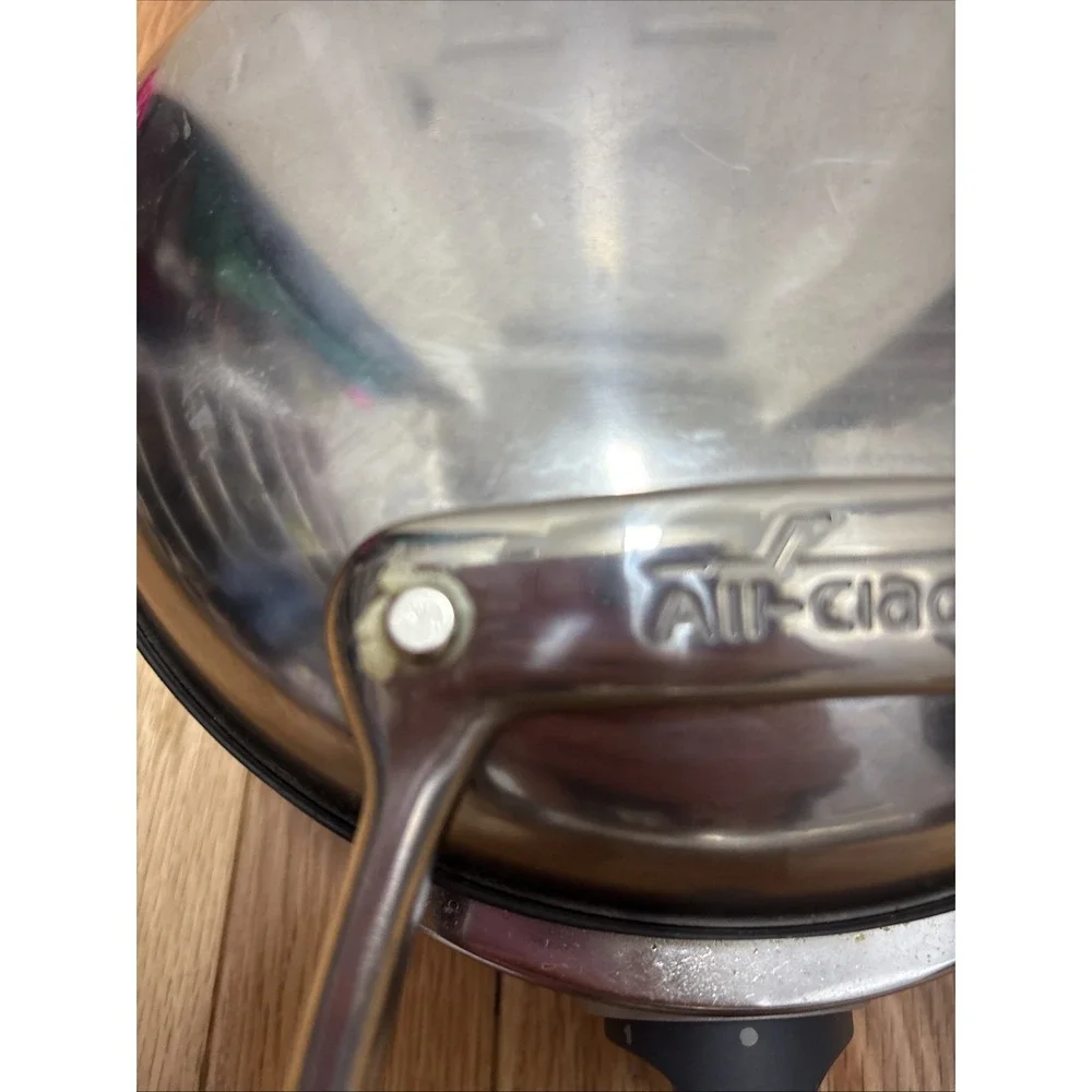 All Clad Waffler 1 Waffle Maker 6071 Stainless Steel Round Iron Tested Working